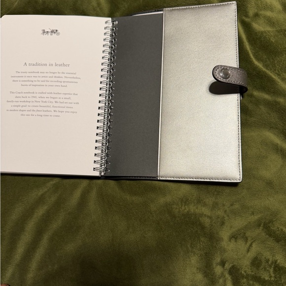 Coach Metallic Snap-Closure Notebook Cover - Picture 4 of 6